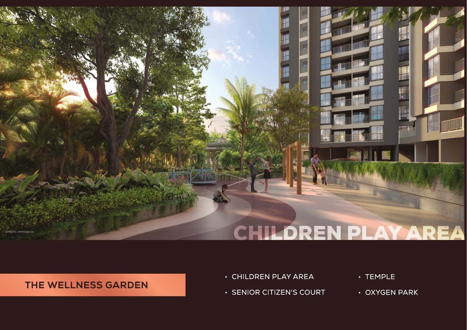 Mangalam Momento children's play area, artistic impression