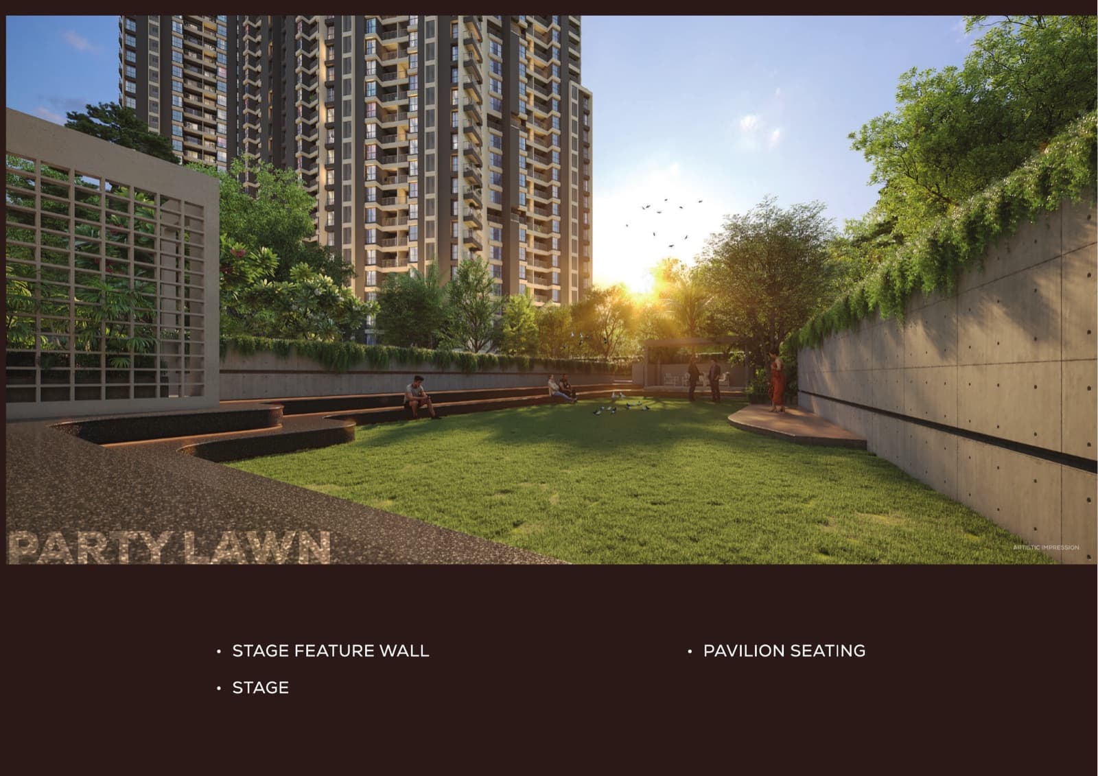 Mangalam Momento party lawn, artistic impression